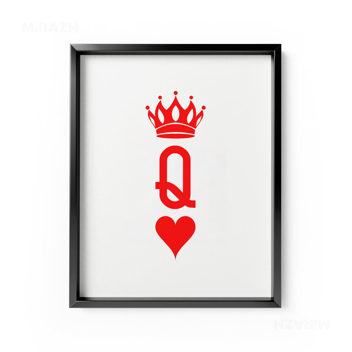QueenOfHearts Framed Poster 01 Black Aluminum