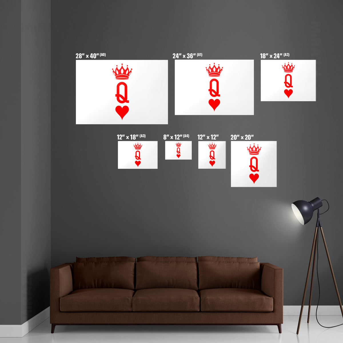 QueenOfHearts Framed Poster 06 Black Aluminum