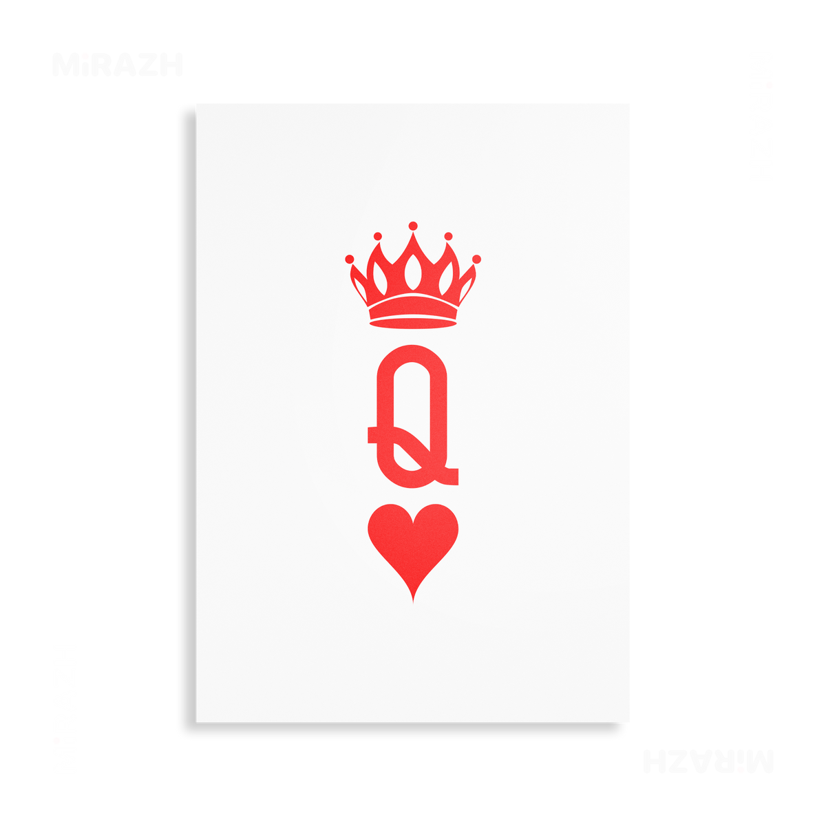 QueenOfHearts Metallic Print 01 Aluminum
