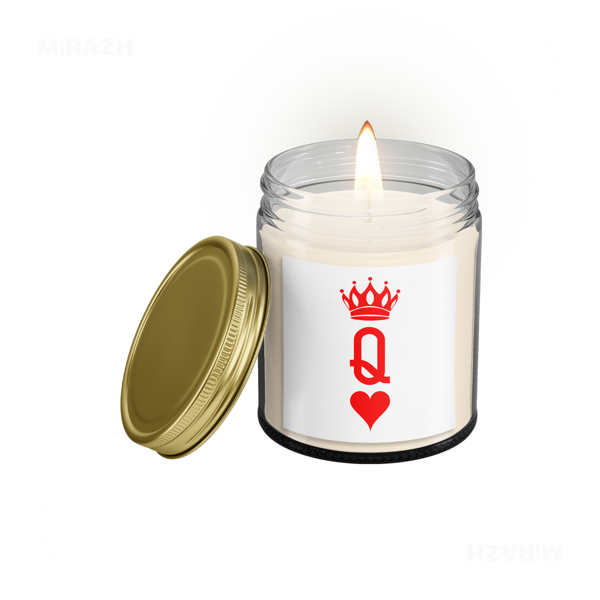 QueenOfHearts Scented Candle 01 Clear