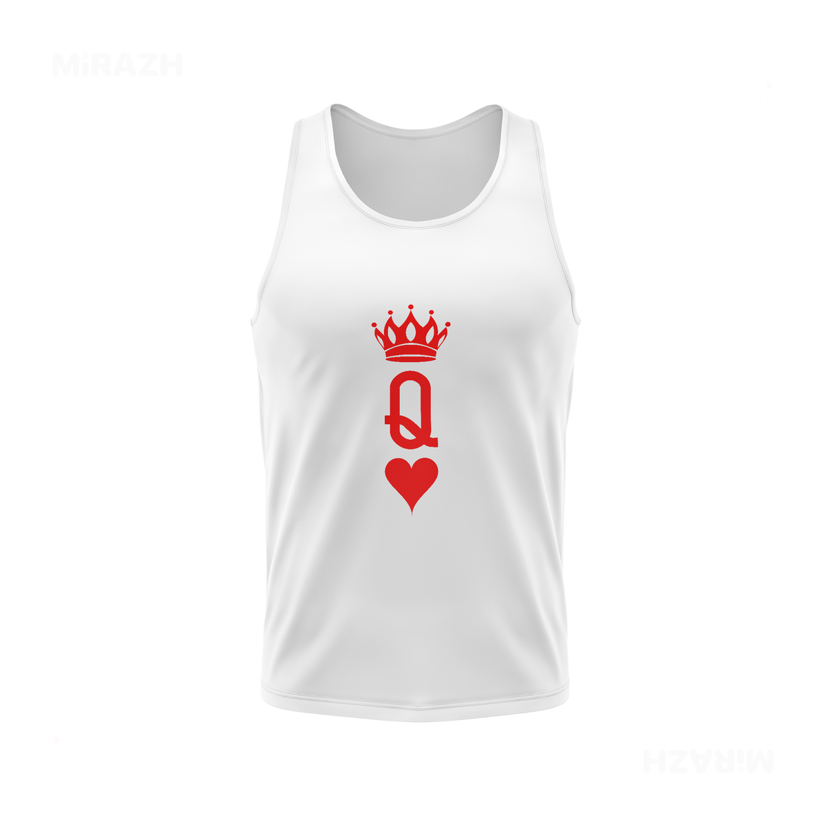 QueenOfHearts Tank Tops 01 White