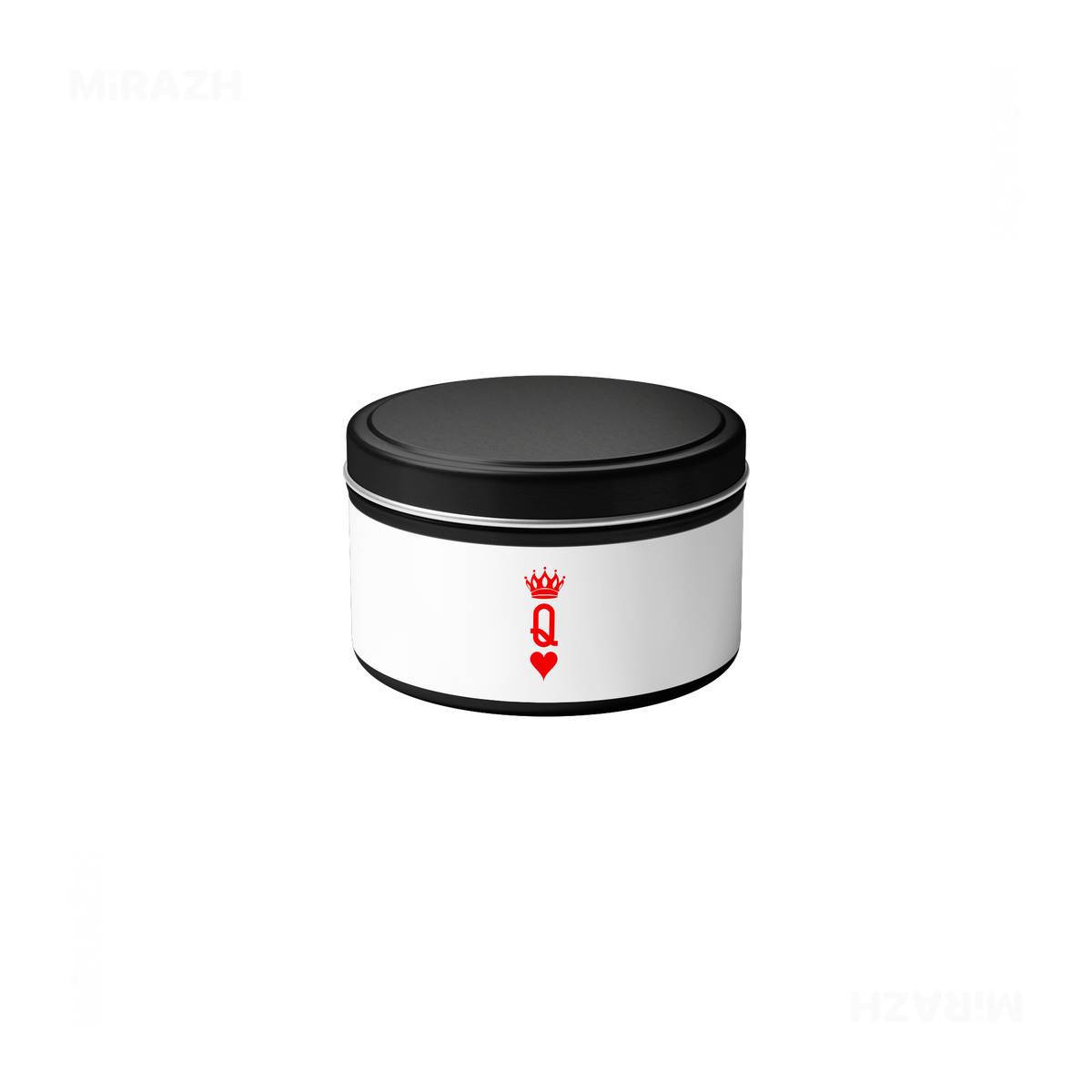 QueenOfHearts Tin Candle 04 Black