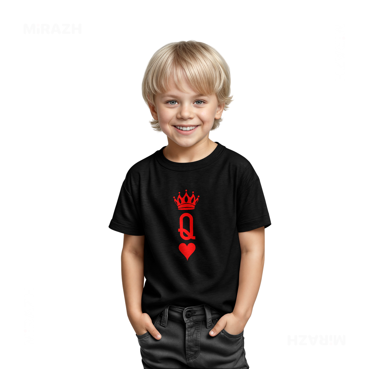 QueenOfHearts Toddler T Shirt 03 Black