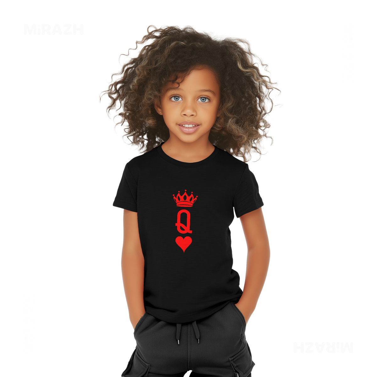 QueenOfHearts Toddler T Shirt 04 Black