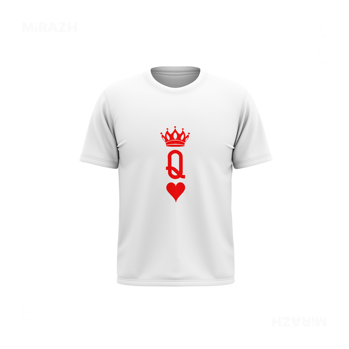 QueenOfHearts Youth T Shirt 01 White