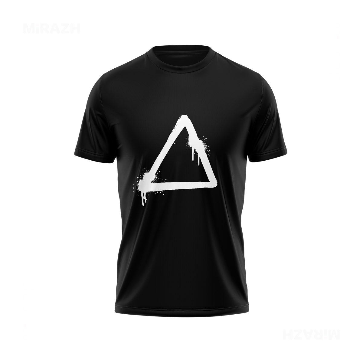 RisingTriangle Adult T Shirt 01 Black