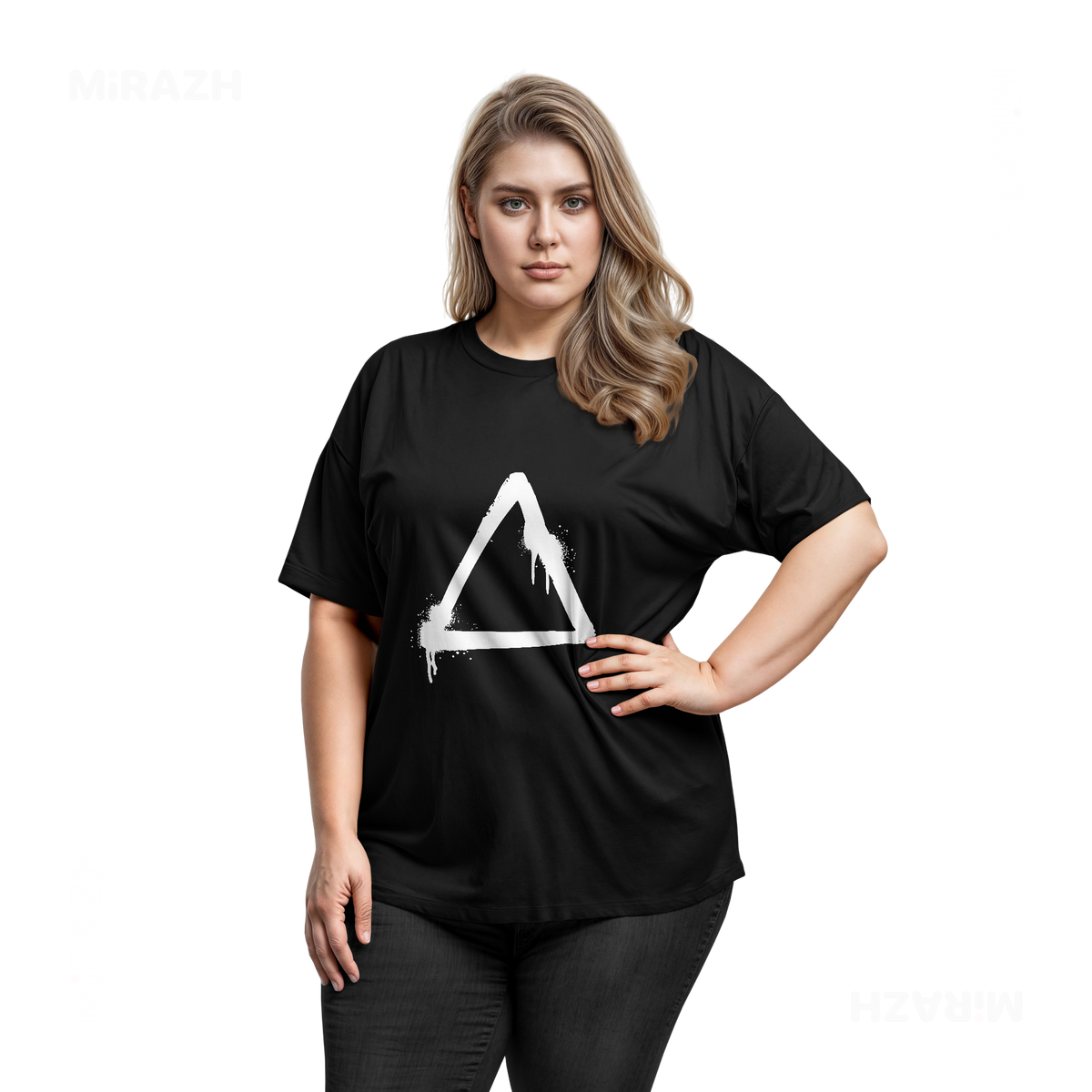 RisingTriangle Adult T Shirt 03 Black