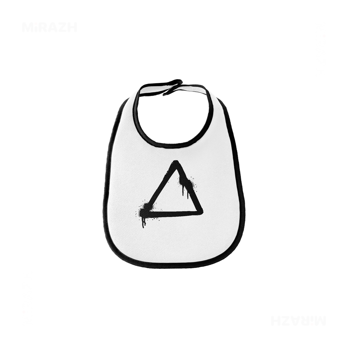RisingTriangle Baby Bibs 01 White Black