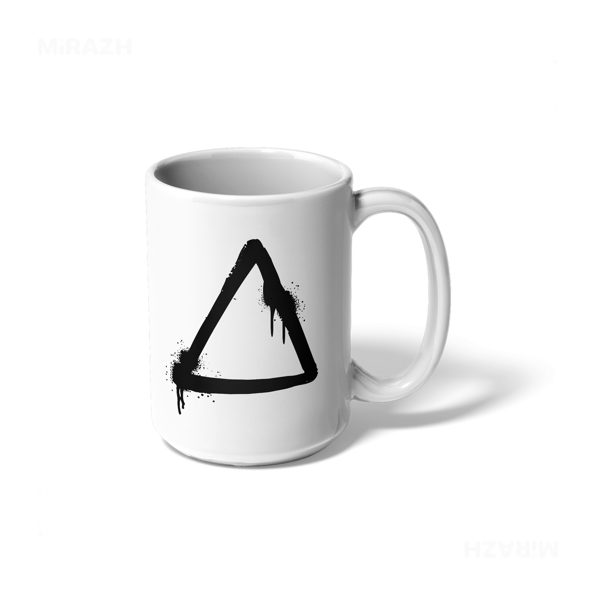 RisingTriangle Ceramic Mug 01 White