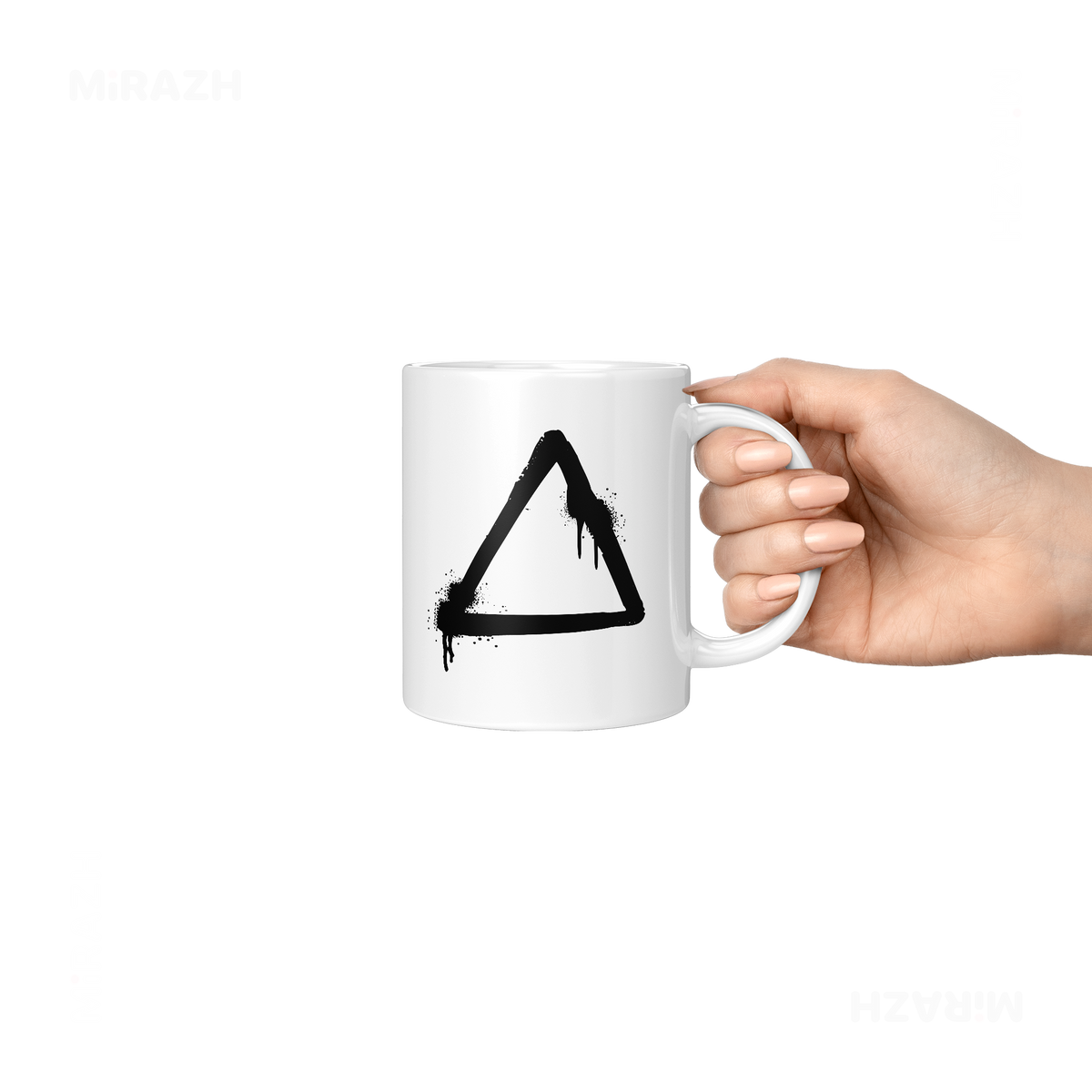 RisingTriangle Ceramic Mug 06 White