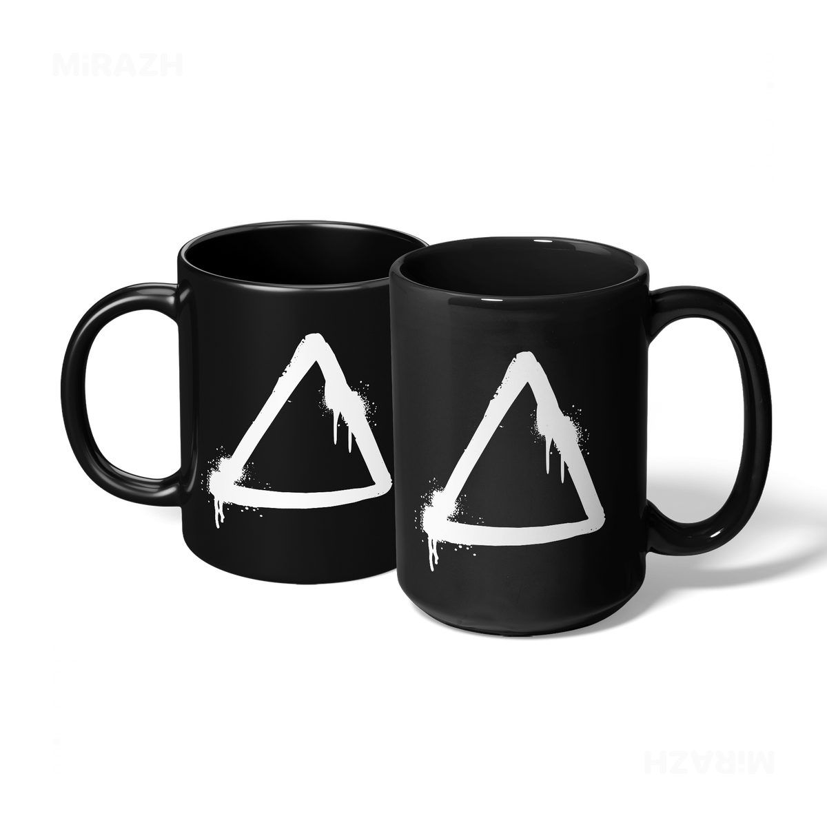 RisingTriangle Ceramic Mug 07 Black