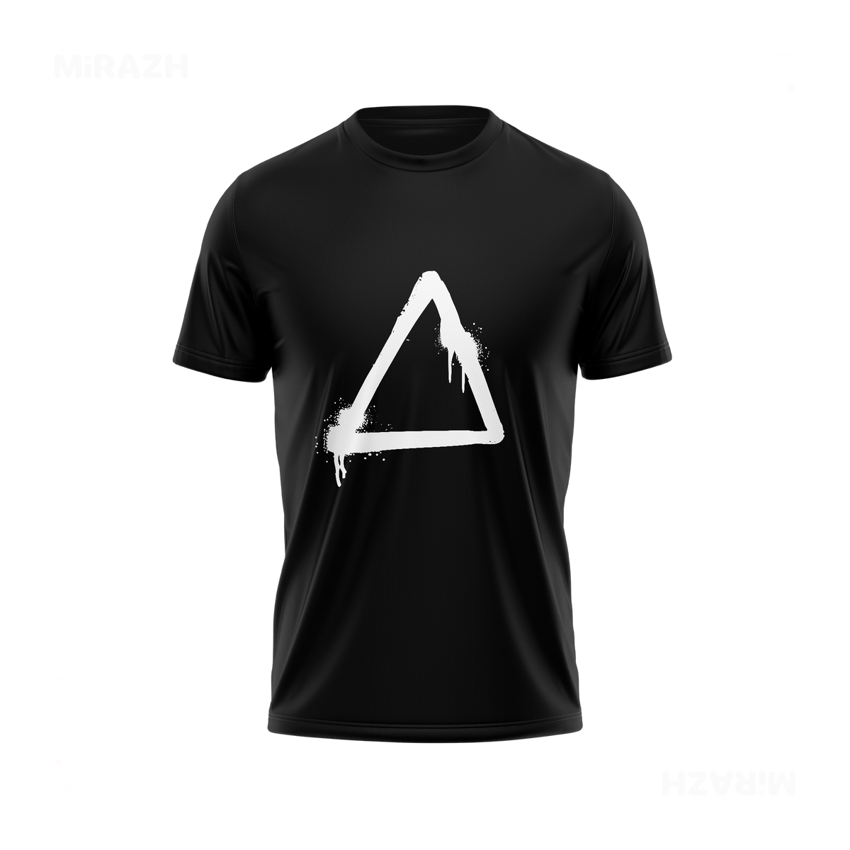 RisingTriangle Couple T Shirt 04 Black