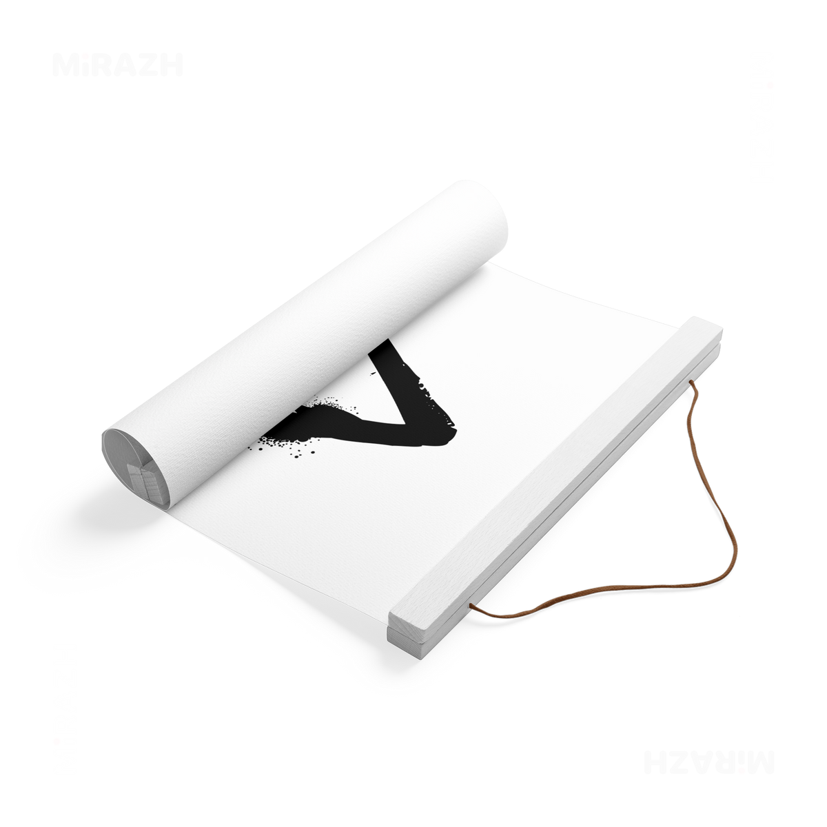 RisingTriangle Magnetic Hanger Poster 04 White Wood