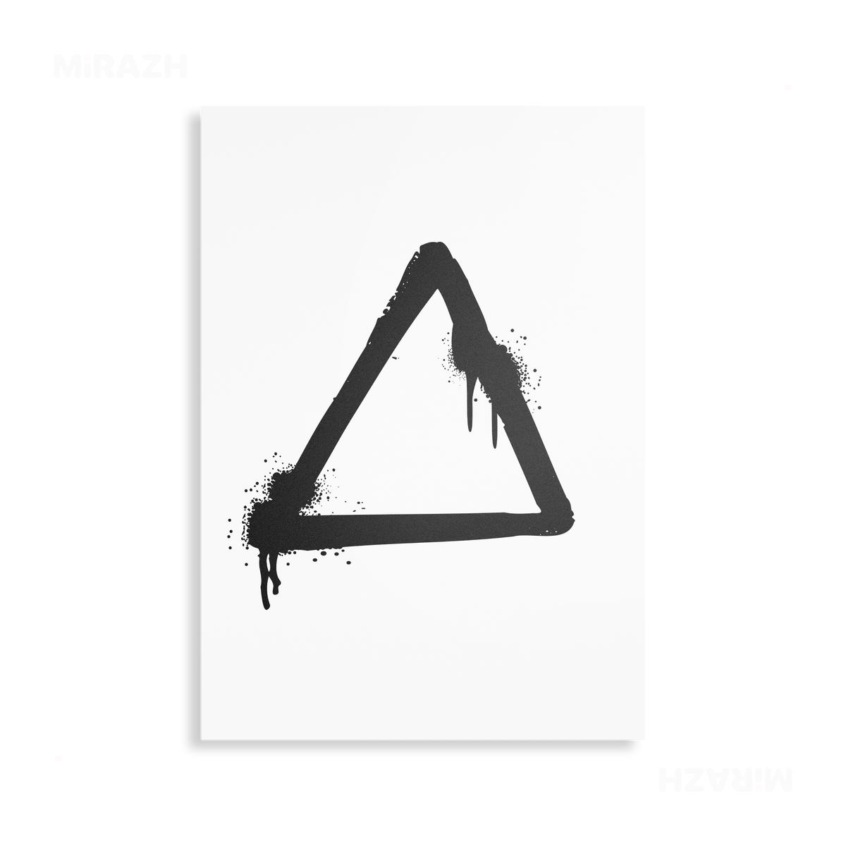 RisingTriangle Metallic Print 01 Aluminum