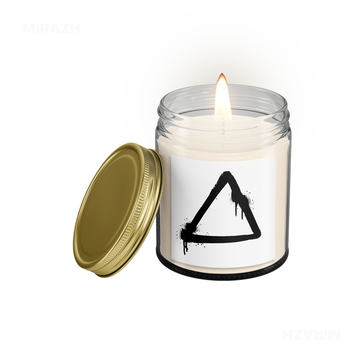 RisingTriangle Scented Candle 01 Clear