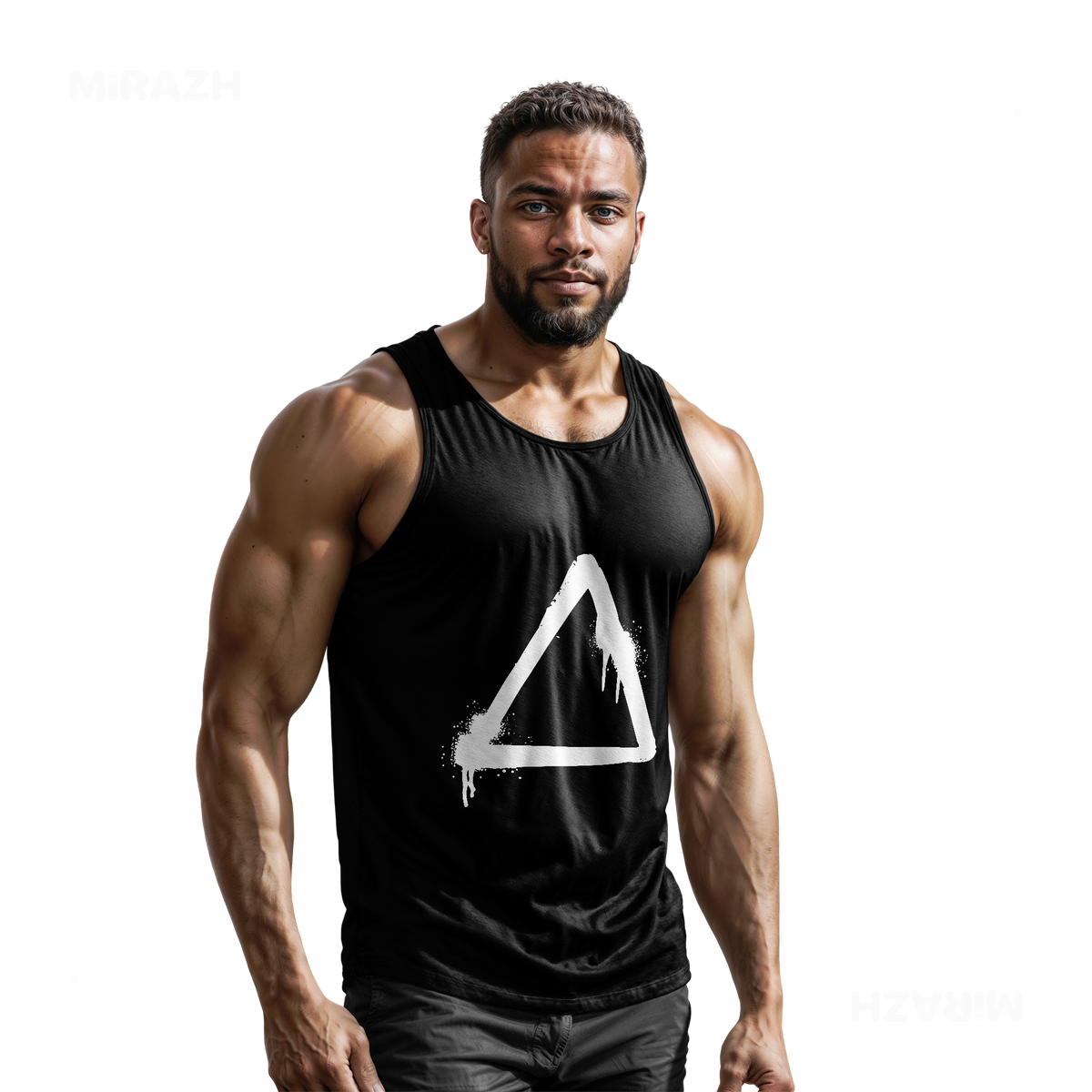RisingTriangle Tank Tops 02 Black
