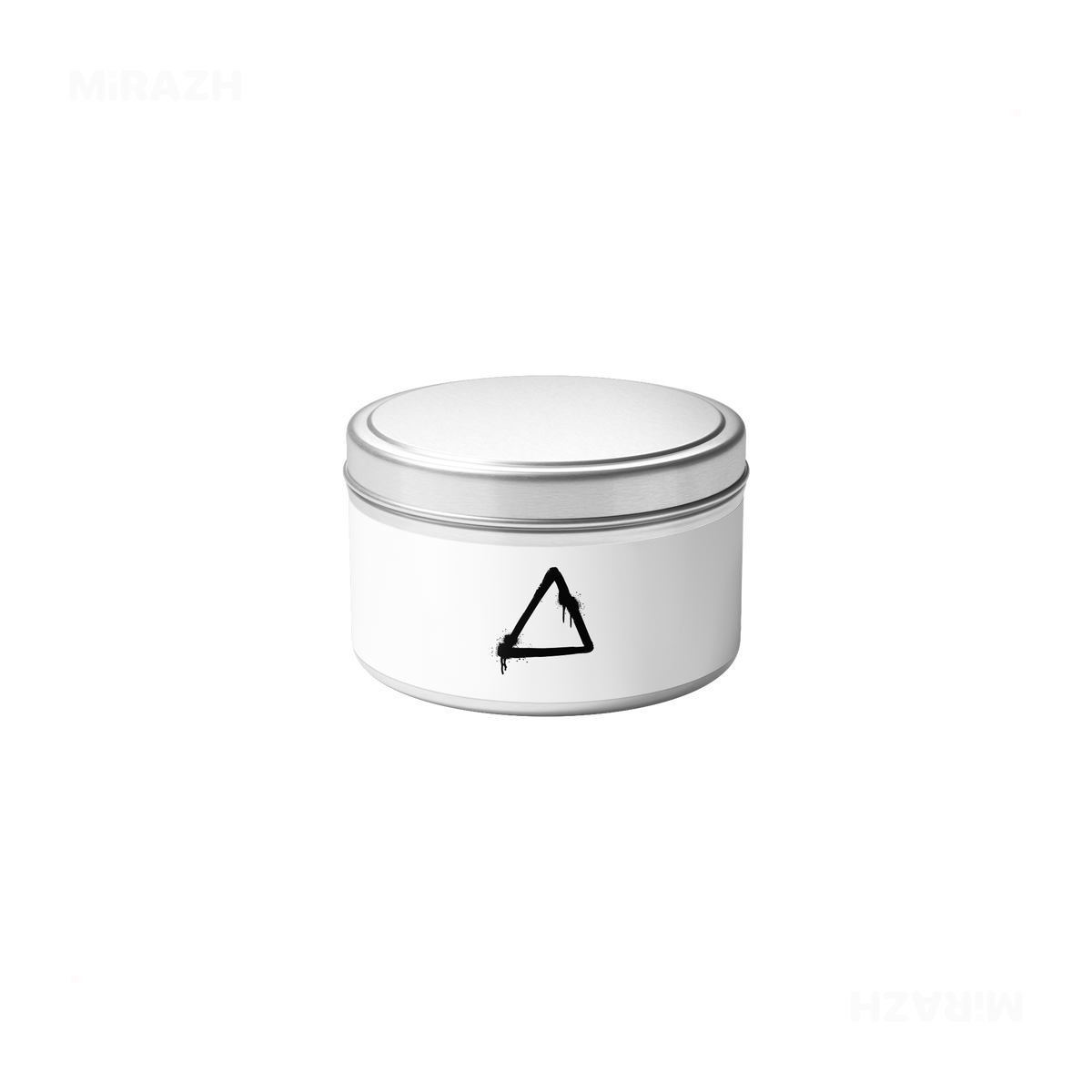RisingTriangle Tin Candle 04 Silver