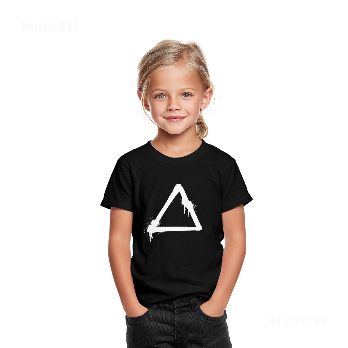 RisingTriangle Toddler T Shirt 02 Black