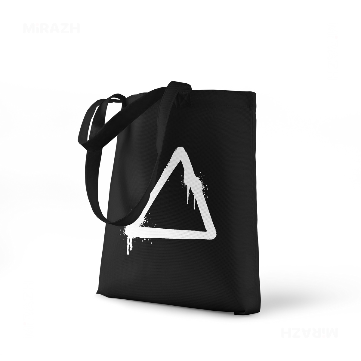 RisingTriangle Tote Bags 01 Black
