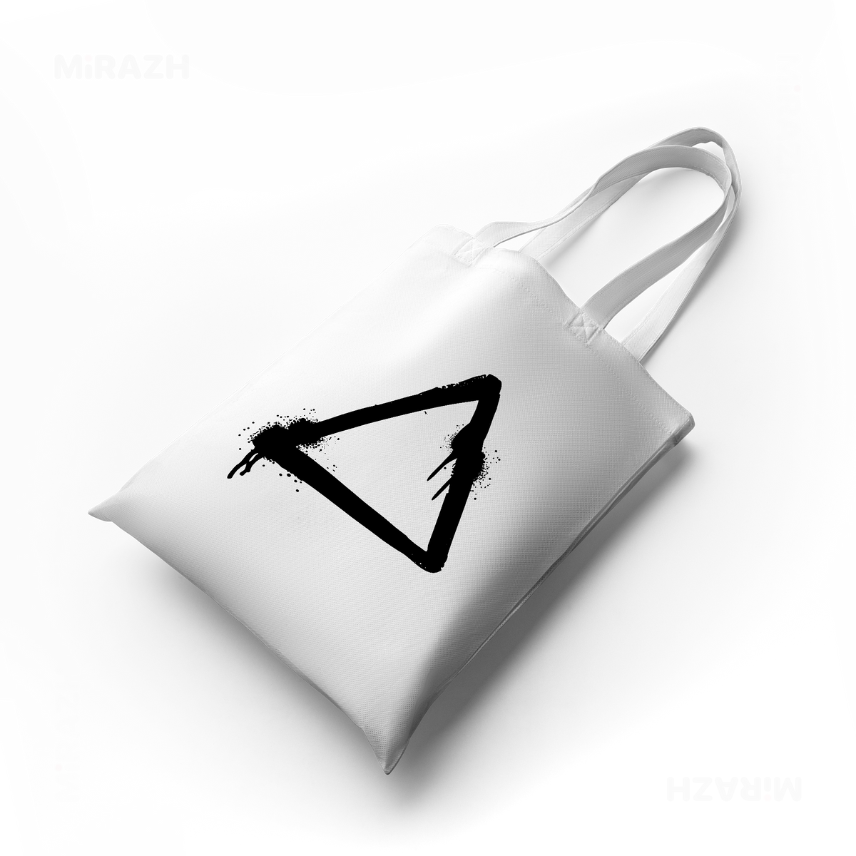 RisingTriangle Tote Bags 04 White