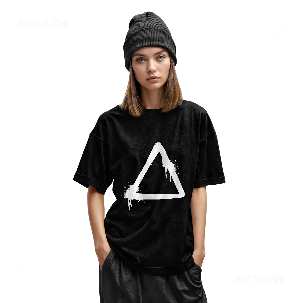 RisingTriangle Youth T Shirt 02 Black