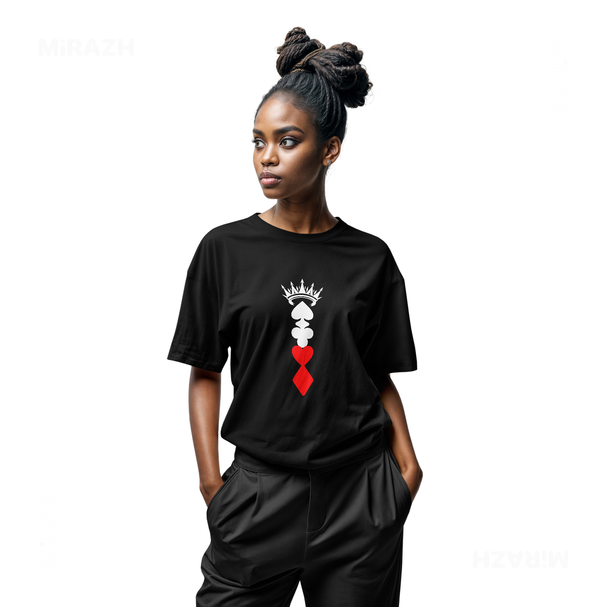 RoyalSuitStack Adult T Shirt 04 Black