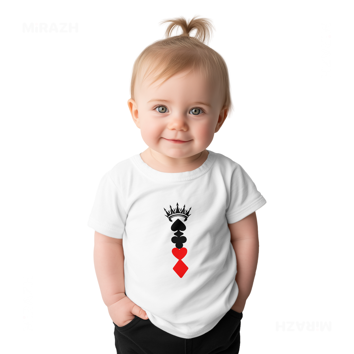 RoyalSuitStack Baby T Shirt 02 White