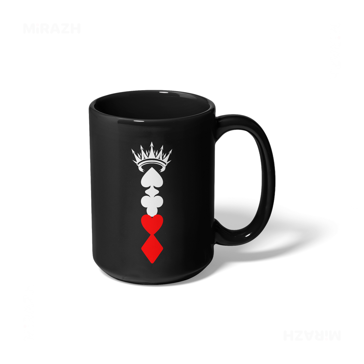 RoyalSuitStack Ceramic Mug 01 Black