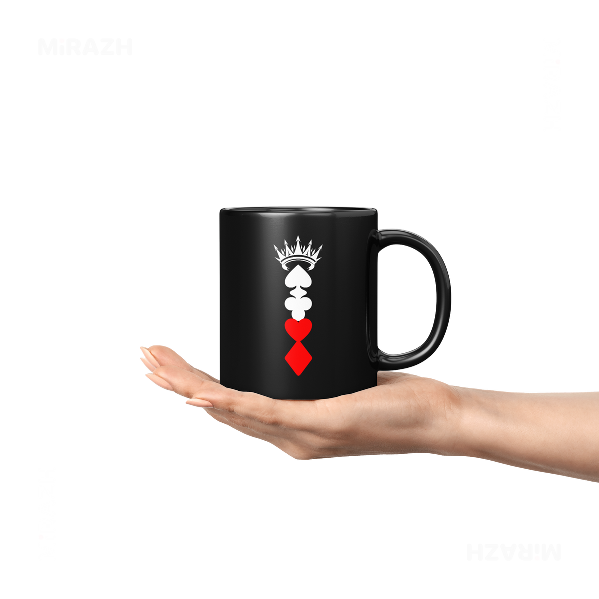 RoyalSuitStack Ceramic Mug 04 Black