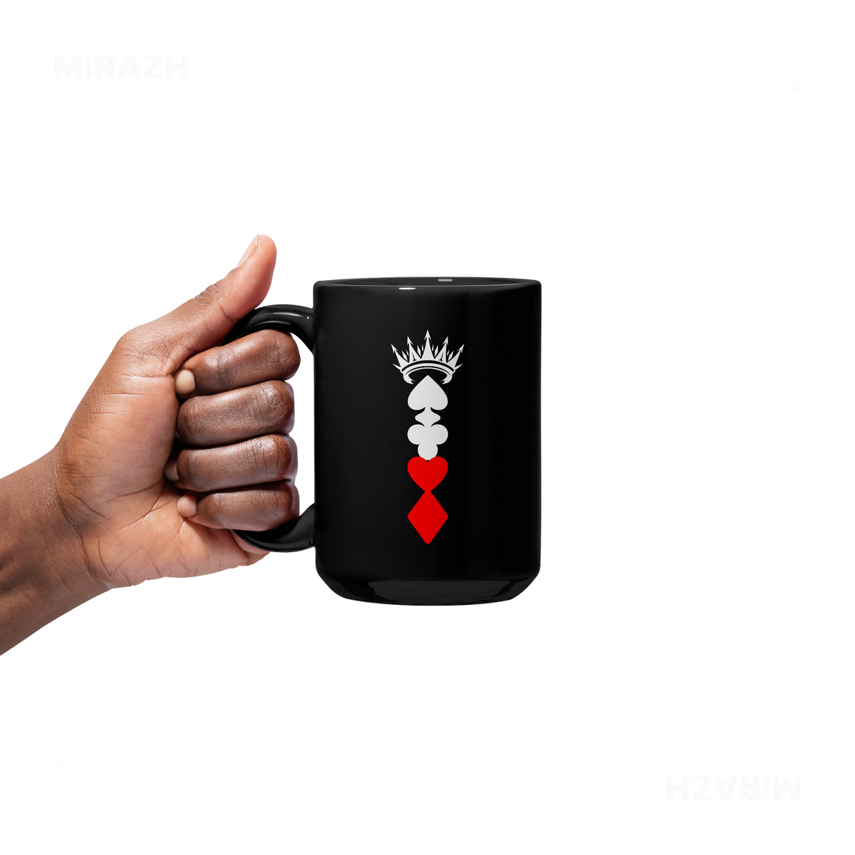 RoyalSuitStack Ceramic Mug 05 Black