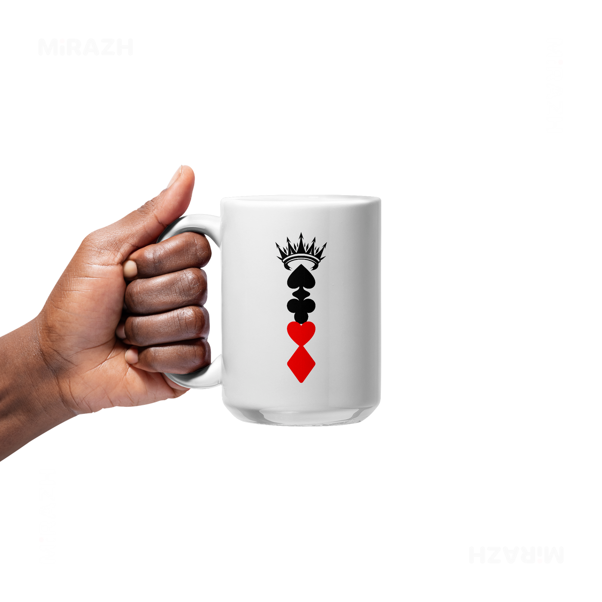 RoyalSuitStack Ceramic Mug 05 White