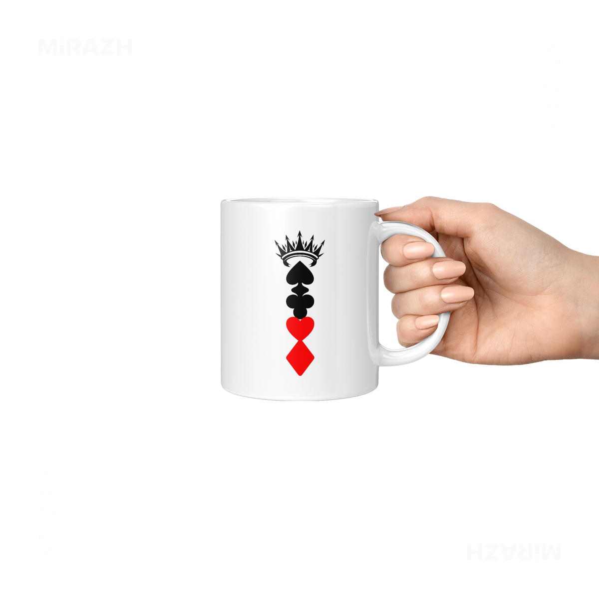 RoyalSuitStack Ceramic Mug 06 White
