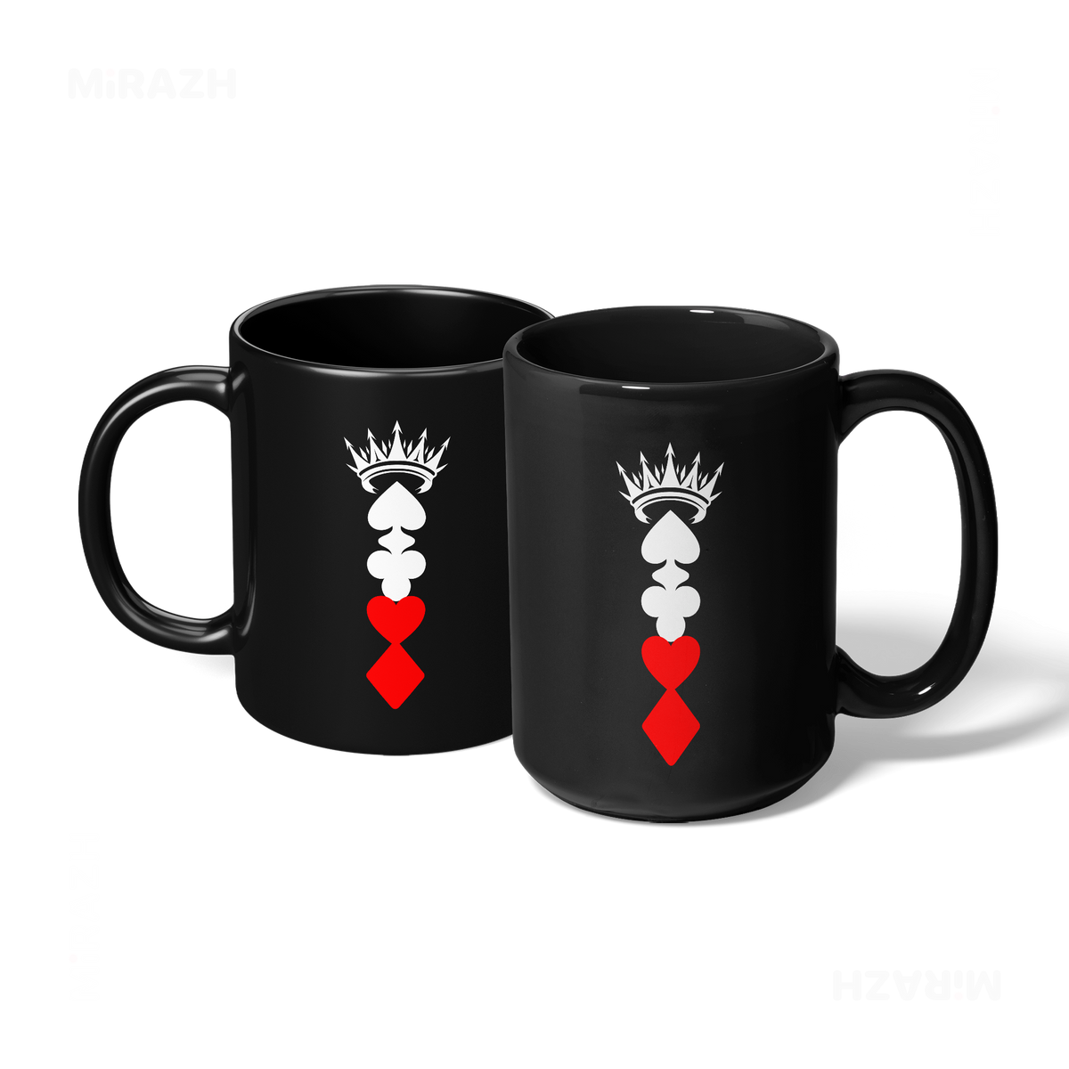 RoyalSuitStack Ceramic Mug 07 Black