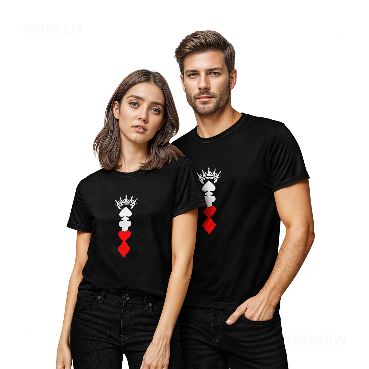RoyalSuitStack Couple T Shirt 02 Black