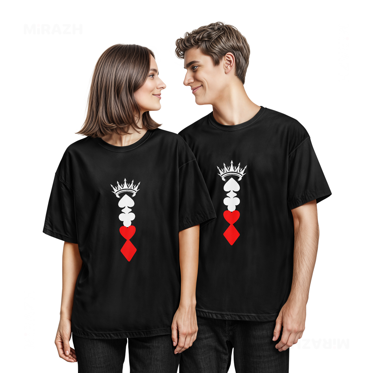 RoyalSuitStack Couple T Shirt 05 Black