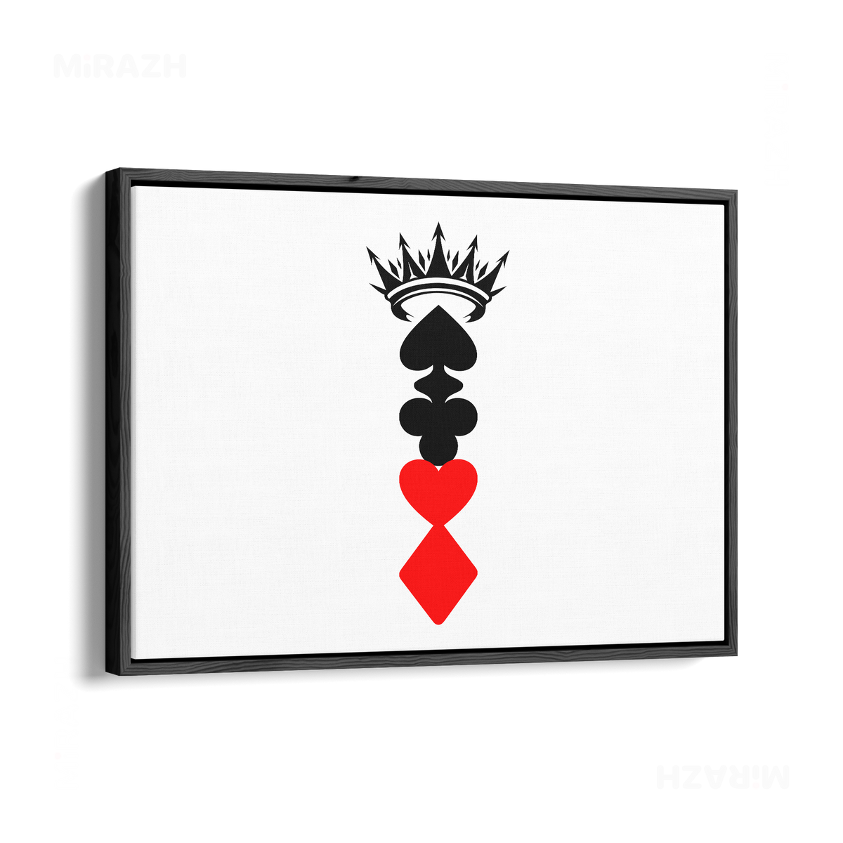 RoyalSuitStack Framed Canvas 03 Black Wood