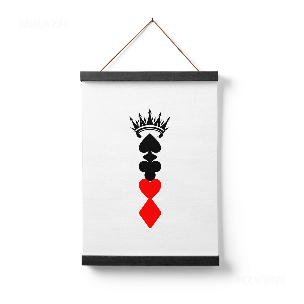 RoyalSuitStack Magnetic Hanger Poster 01 Black Wood