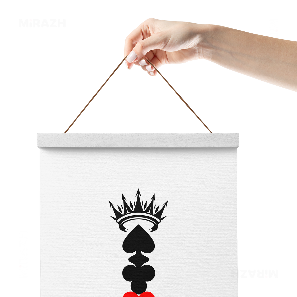 RoyalSuitStack Magnetic Hanger Poster 05 White Wood