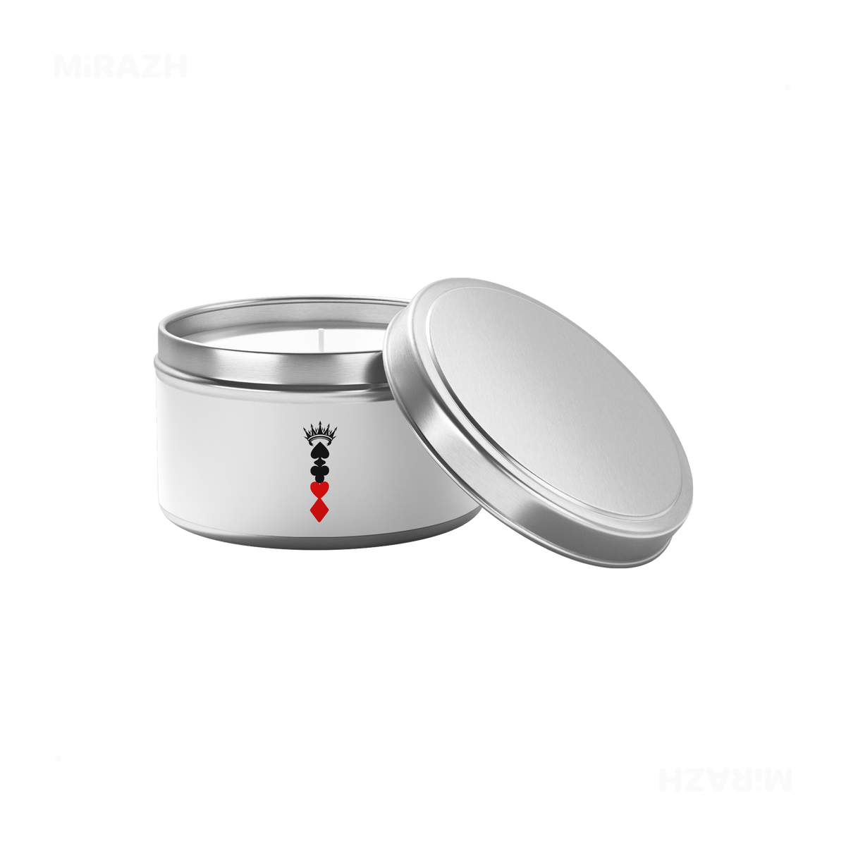 RoyalSuitStack Tin Candle 03 Silver