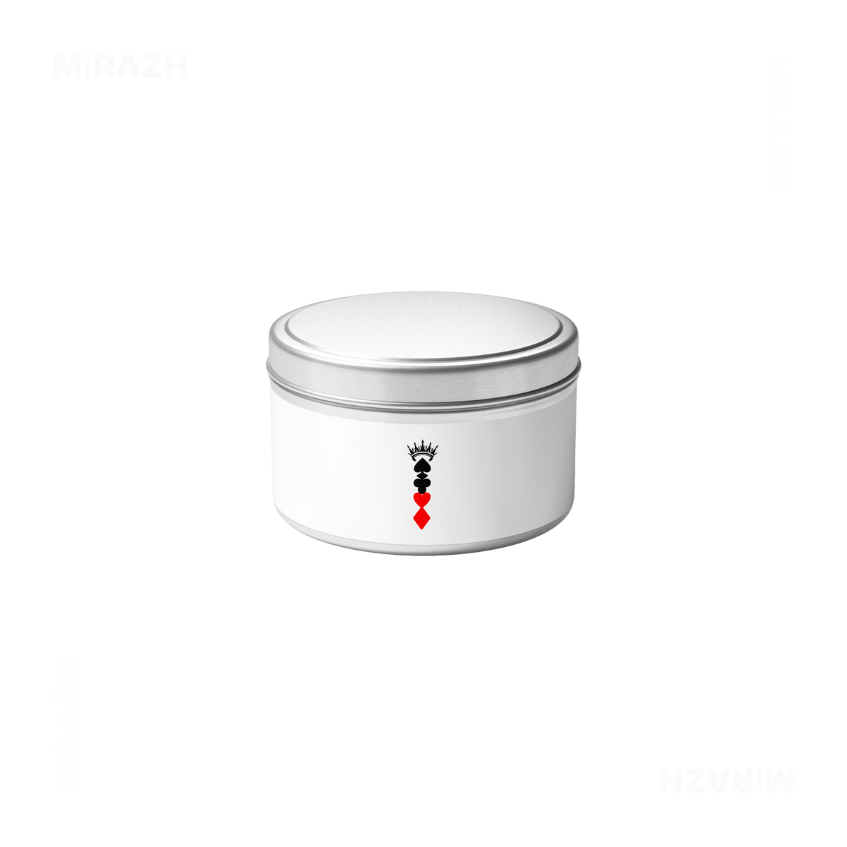RoyalSuitStack Tin Candle 04 Silver