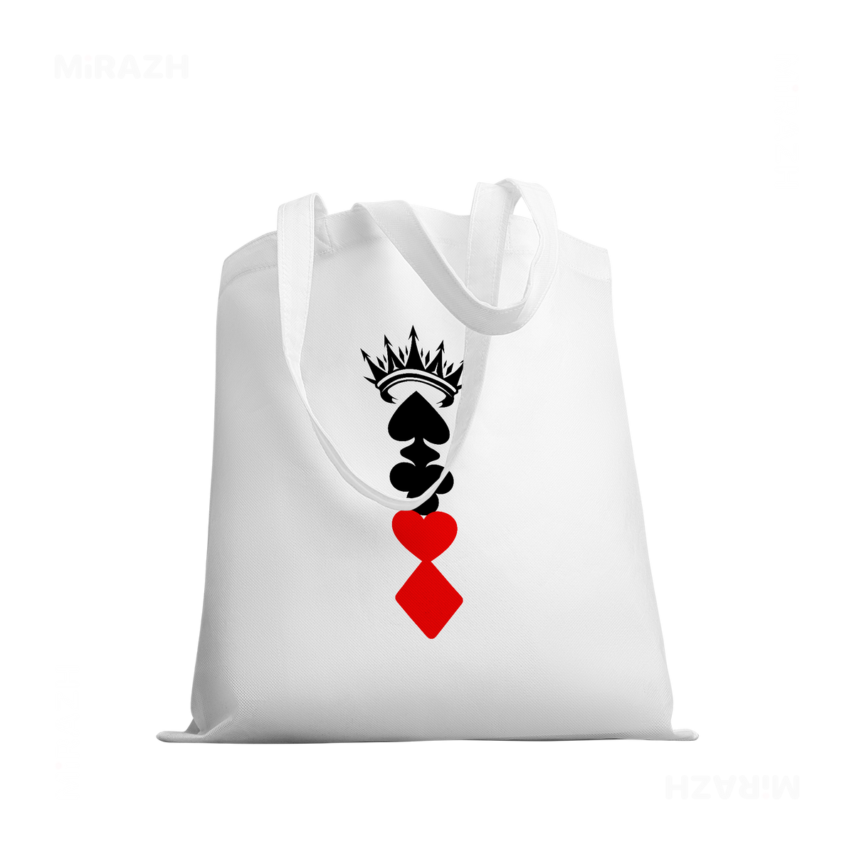 RoyalSuitStack Tote Bags 03 White
