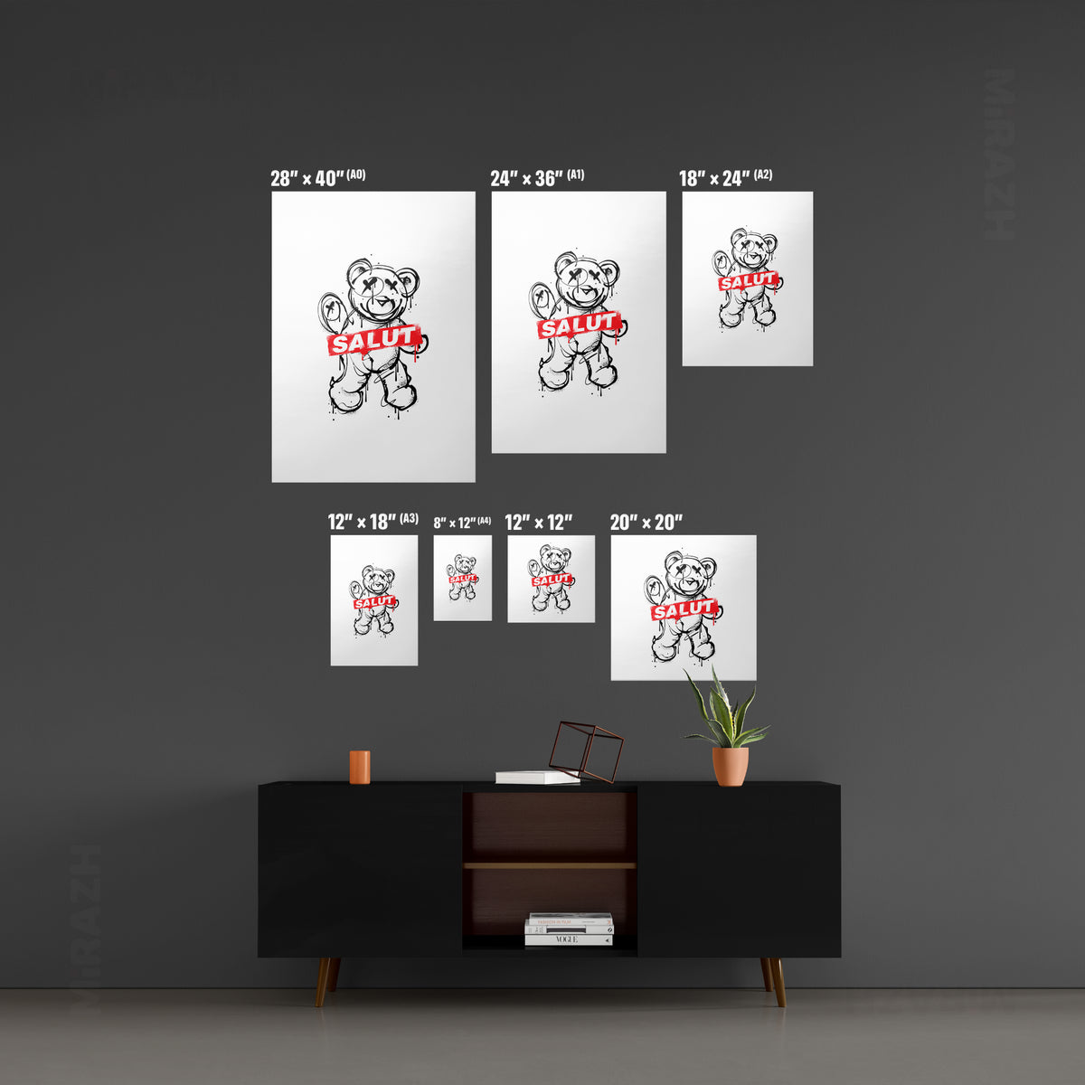 SalutRebelBear Acrylic Print 05