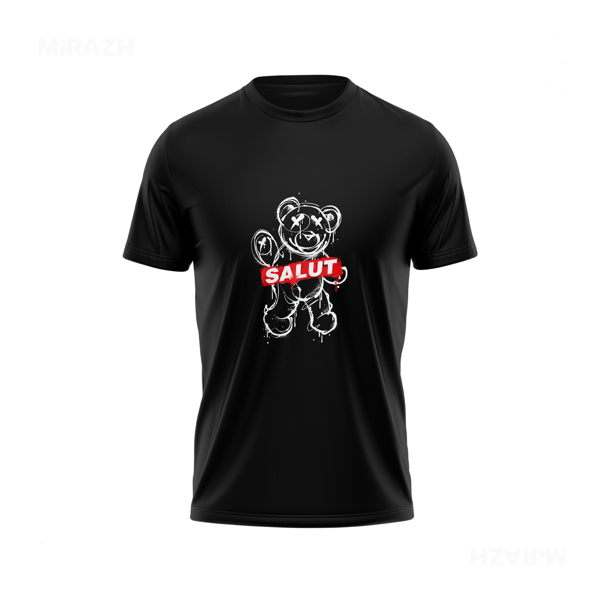 SalutRebelBear Couple T Shirt 04 Black