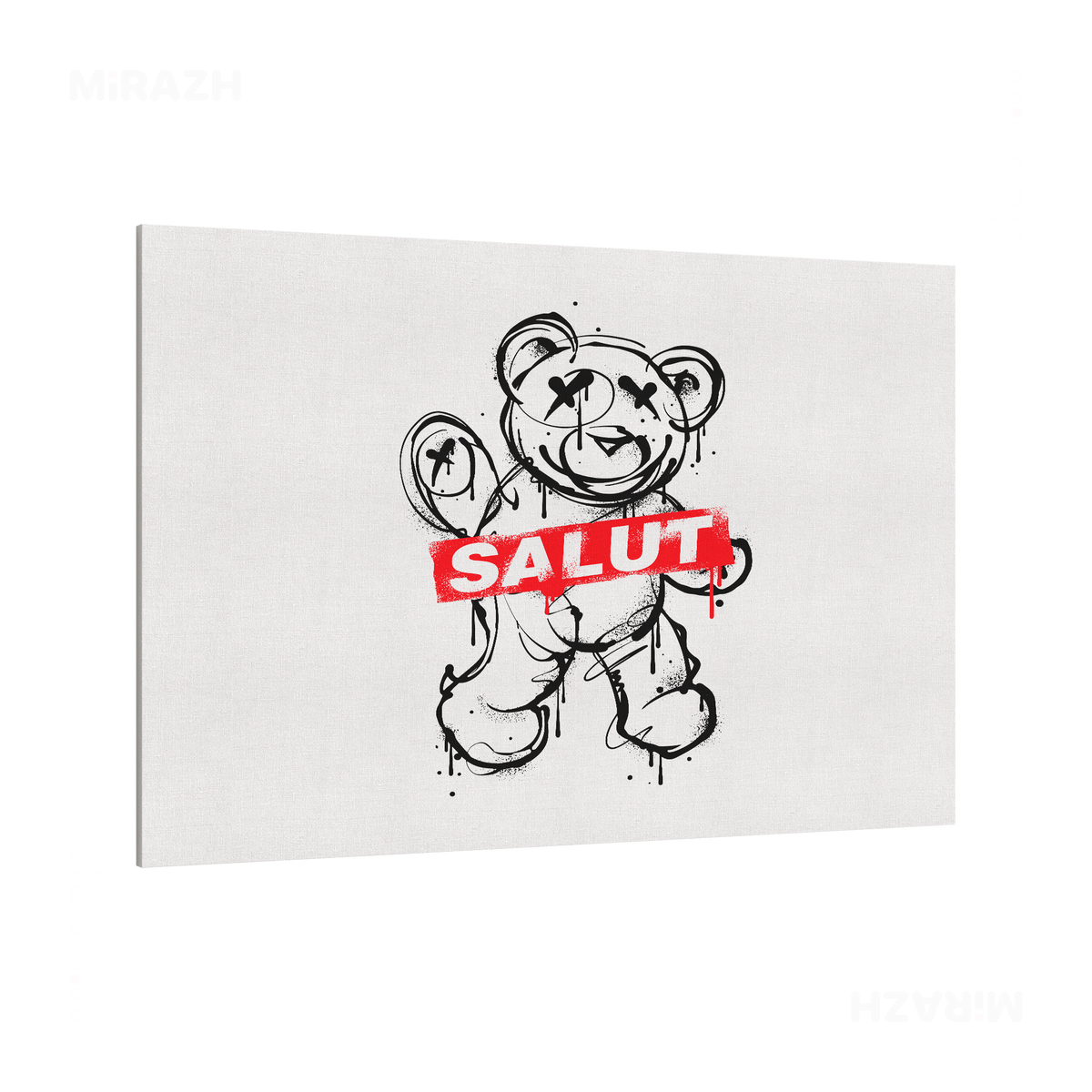 SalutRebelBear Frameless Canvas 03