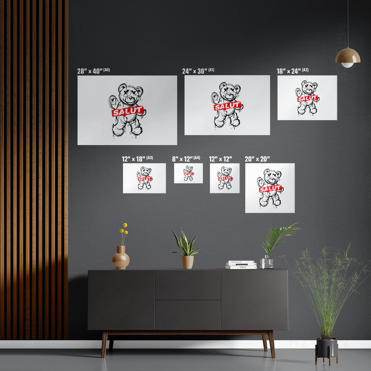 SalutRebelBear Frameless Canvas 06