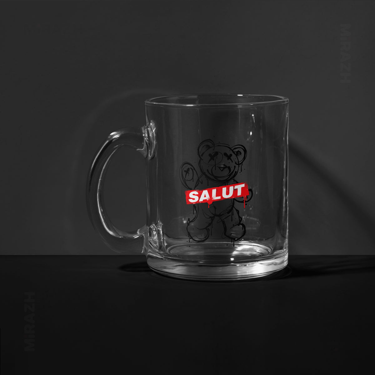 SalutRebelBear Glass Mug 01