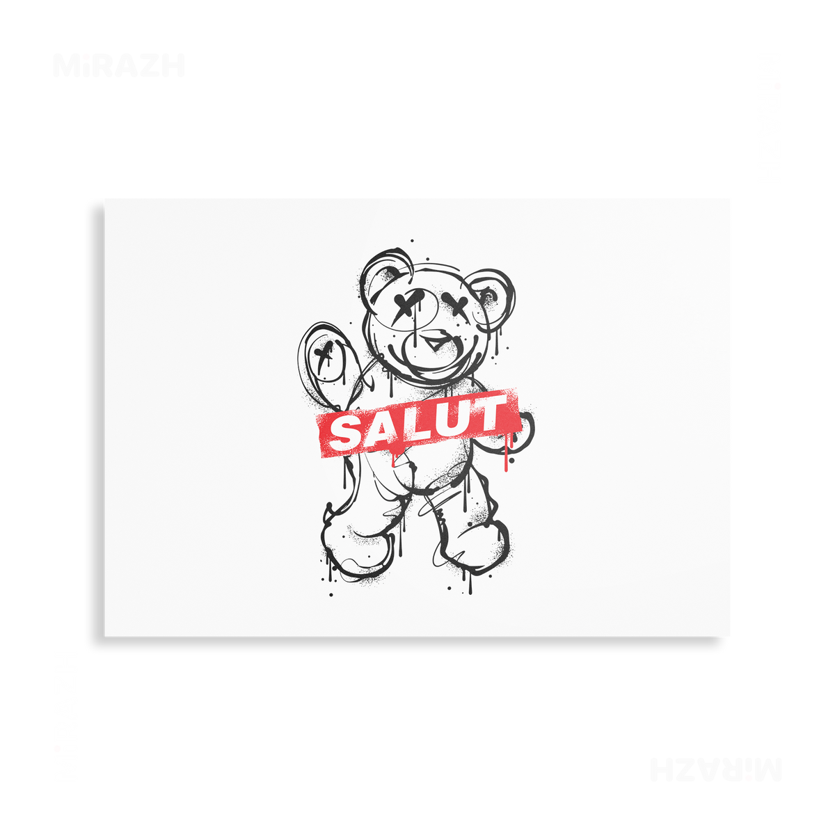 SalutRebelBear Metallic Print 03 Aluminum