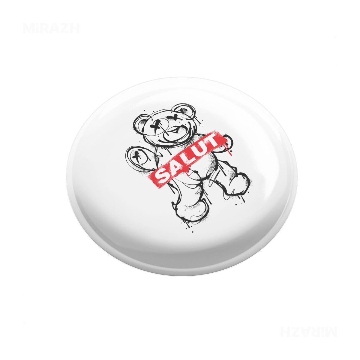 SalutRebelBear Pin Buttons 03 Round