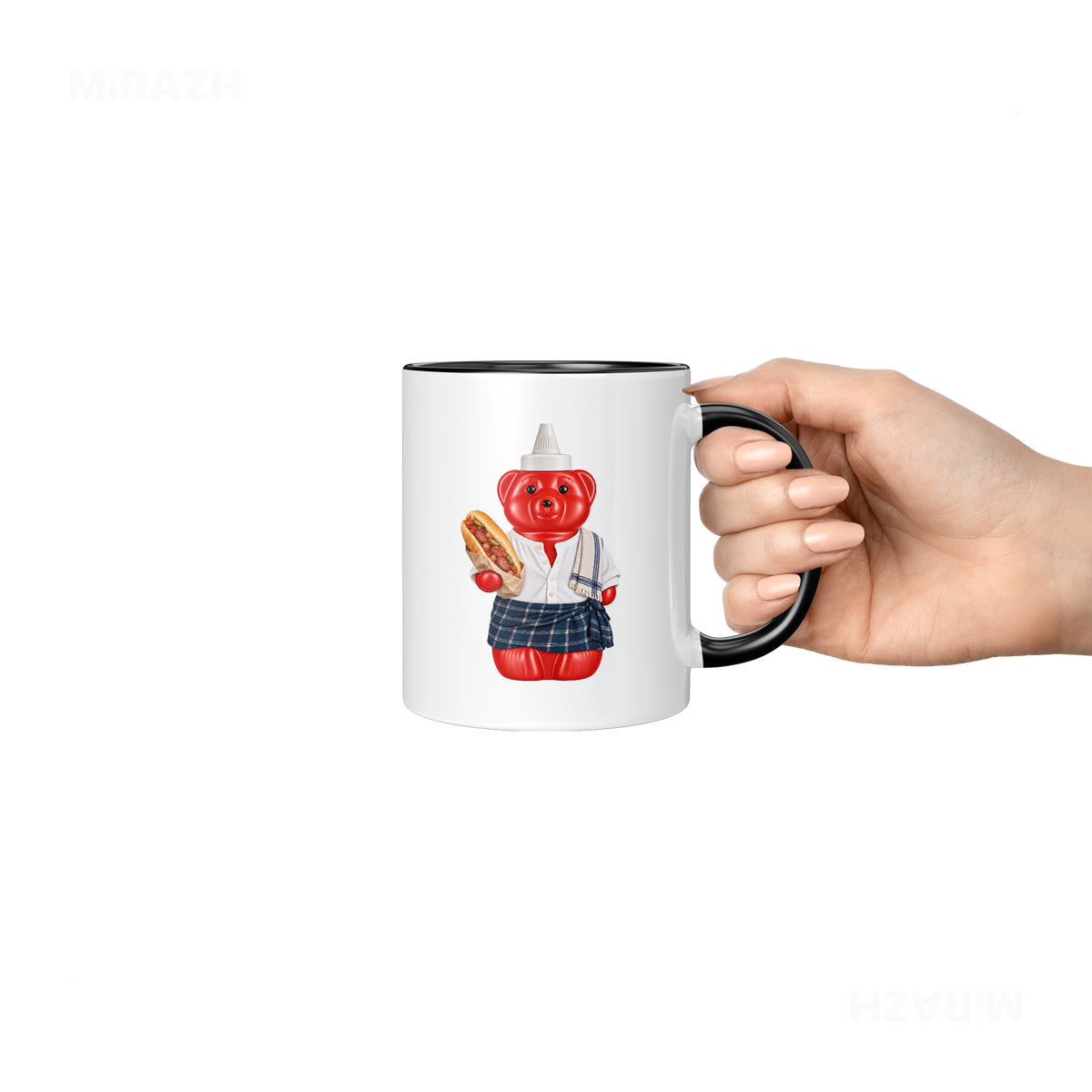 SosKhersiBandari Ceramic Mug 06 White Black