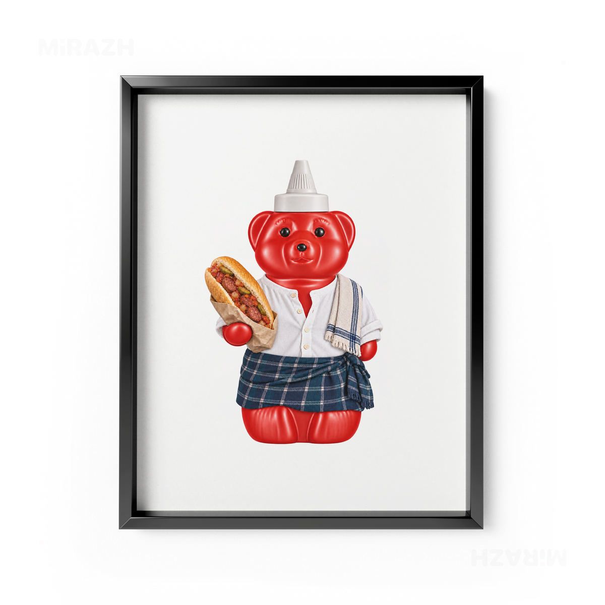 SosKhersiBandari Framed Poster 01 Black Aluminum